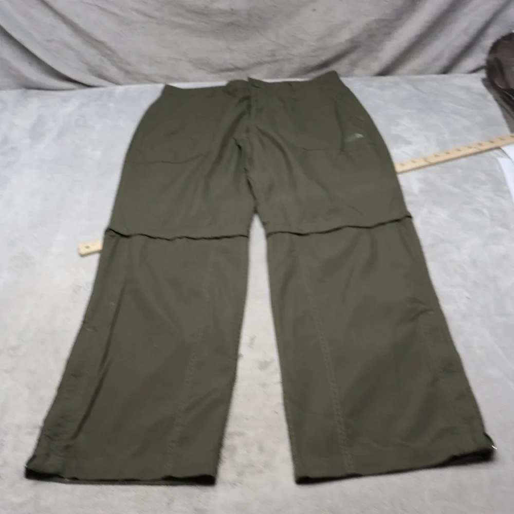 North Face Pants Men 36x33 Green Convertible Cargo Ripstop Light Wind Rain Hike